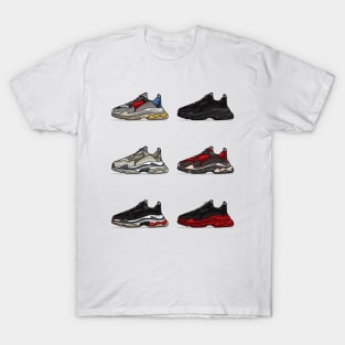 Balen Tripple Sneaker T-Shirt